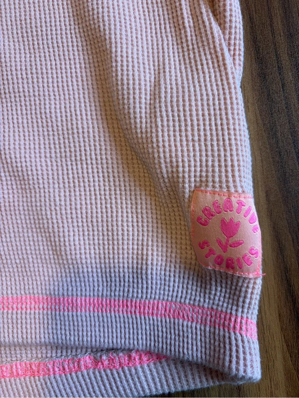 Zara 3Y Waffle Knit Pink Short Set